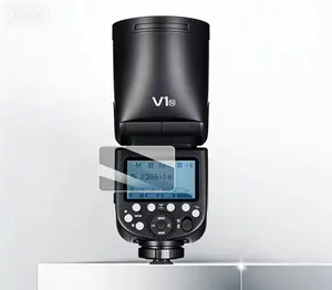 【2 Pack】 Screen Protector for GODOX V1PRO Flash 【Tempered Glass Film for GODOX V1PRO/ V1 for Canon/for Sony/for Nikon/for Fuji/for Olympus】