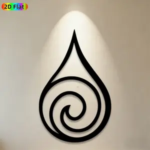 1pc Spiral Teardrop Metal Wall Art, Abstract Spiral Teardrop Statue Mural, Ideal Gift for New Year, Easter, Modern Art Enthusiasts,  Metal Wall Decor Wall Sculptures, Perfect for Living Room Walls & Garden Fences, Contemporary Home Decor Accent