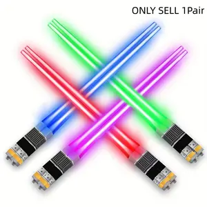 Glowing Luminous Design Chopsticks Set, Tableware, Cutlery, Lightweight Night Lighting Outdoor Camping Picnic Essentials, Perfect Party Favor Travel Festival Gift Idea