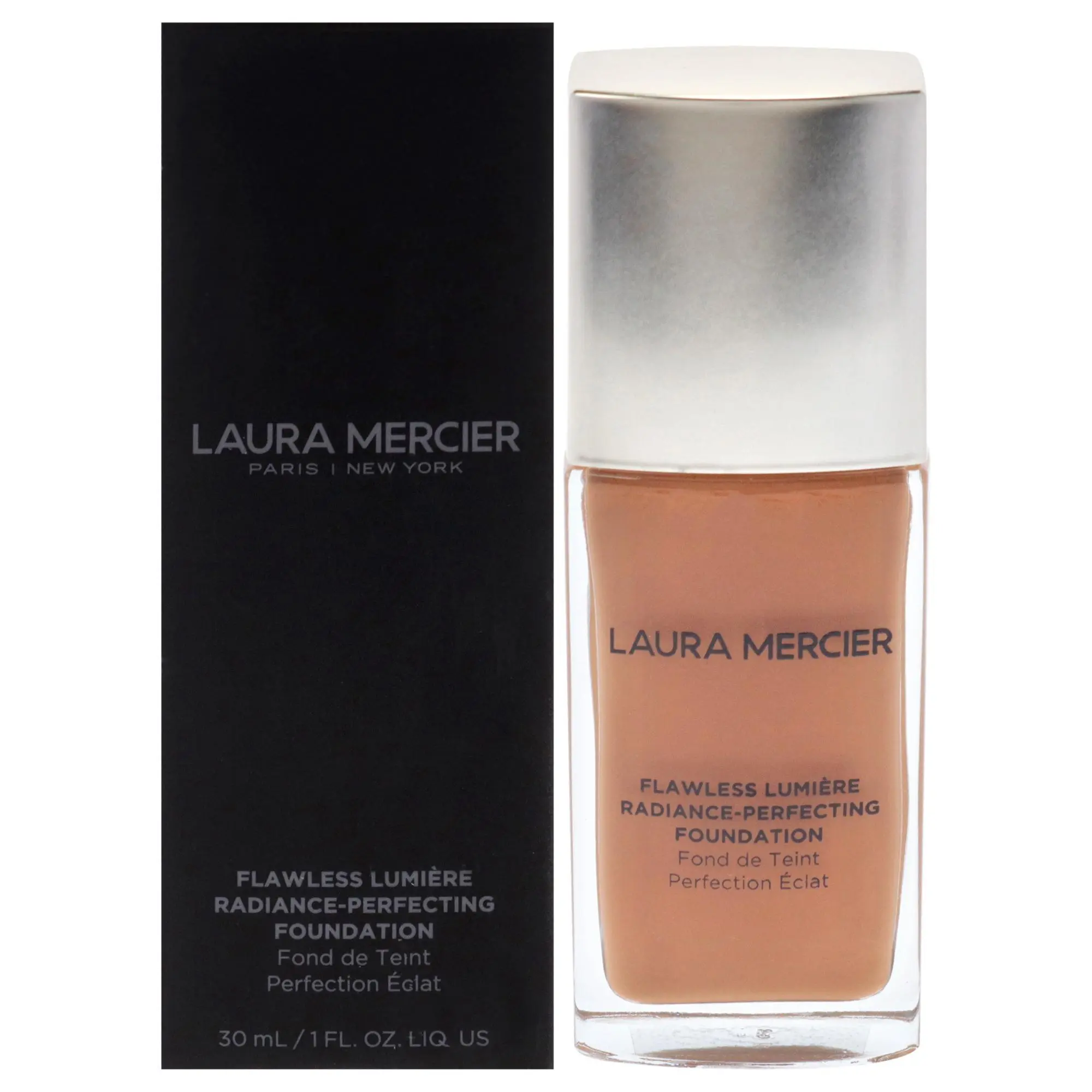 Laura Mercier Flawless Lumiere Radiance-Perfecting Foundation - 5N1 Pecan, Women's Daily Face Makeup for Radiant Glow & Natural Look, 1 oz