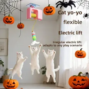 Interactive Cat Toy | Automatic Electric Flying Bird Toy | Indoor Cat Exercise & Hunting Toy | Flexible Electric Lift | Rechargeable Hanging Door Cat Toy | For All Breeds