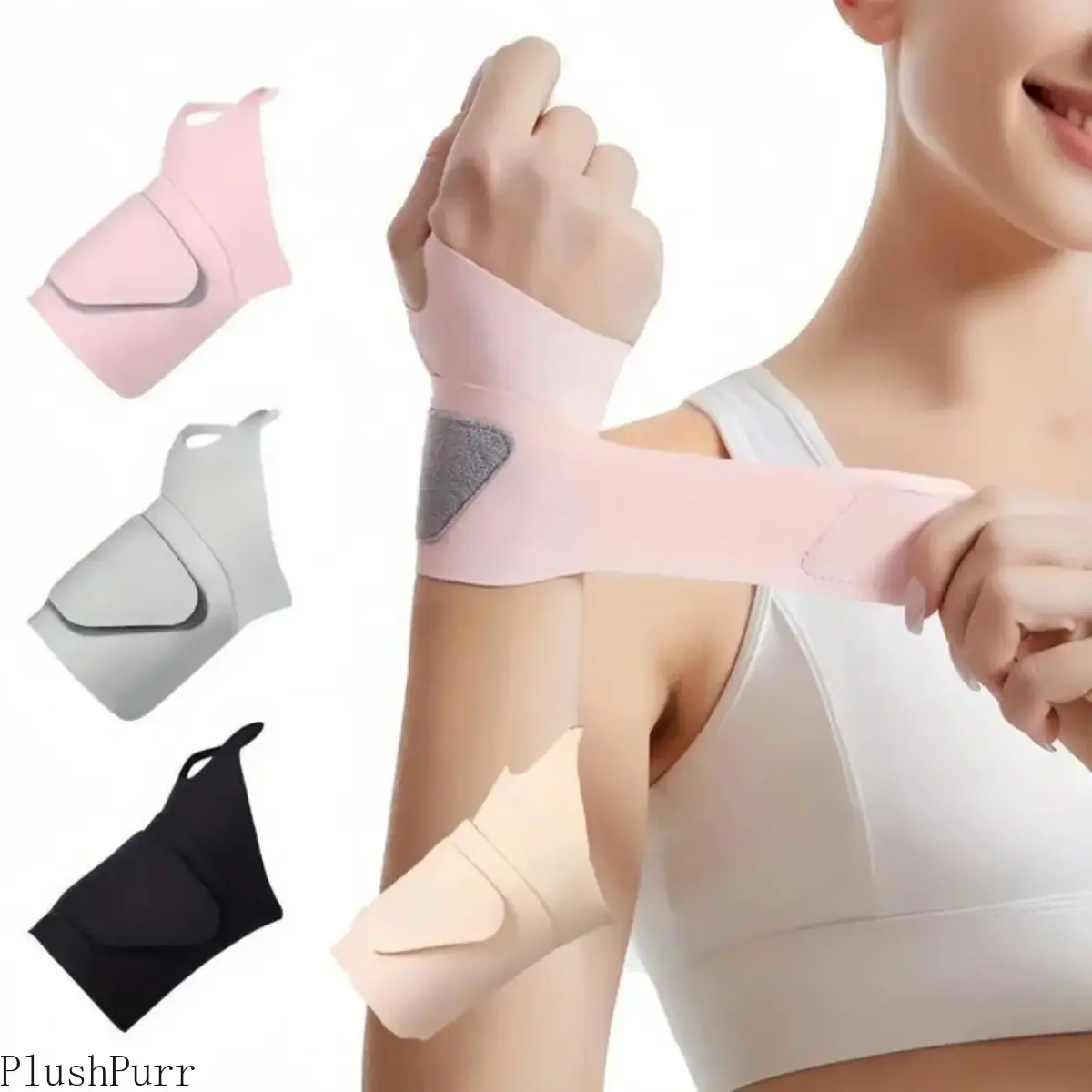 Unisex 4-Pack Ultra-Thin Nylon Wrist Wraps, Adjustable Compression Wrist Straps for DIY Bag Accessories, Sports & Grip Support