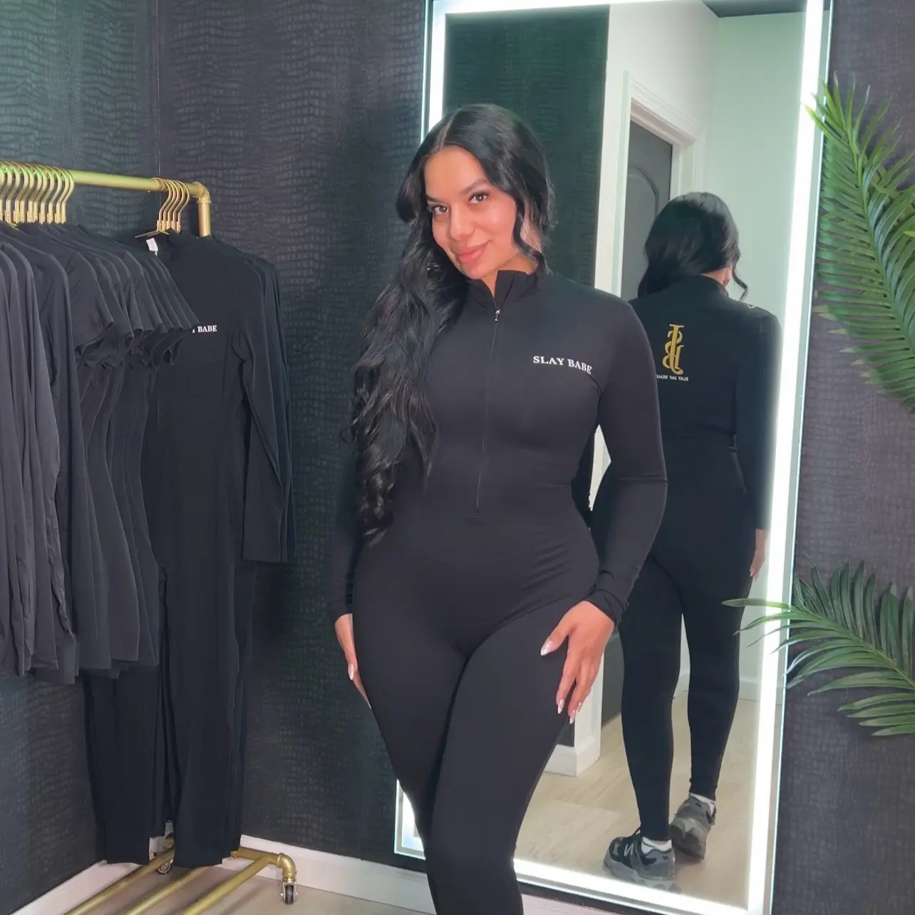 Women's Compression Jumpsuit - Slay Babe - Overalls, Womenswear