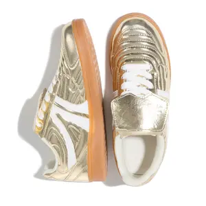 Womens Sneakers Rounded Toe Platform Heel Colorblock Laceup Fashionable Sports Walking Daily Wear Fitness Working Footwear Comfy Spring Stylish Casual Low Cut Sneaker