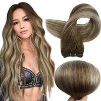 Sew in weft-#6/60/6 Balayage Brown and Blonde