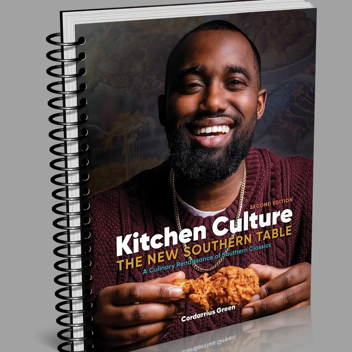 The New Southern Table Hard Cover English Book - Autograph Collector's Guide to Southern Cooking Classics' Culinary Renaissance, Home Cooking Dinner Recipe Ideas, Beer Braised Ribs, Jerk BBQ Ribs, Glossy Photo Guide, High-Gloss Pages by Cordarrius Green