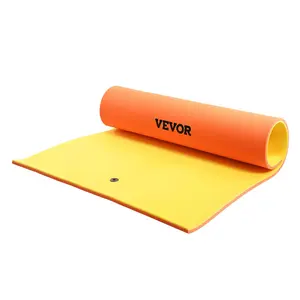 Father's Day Gift VEVOR Lily Pad Floating Mat, Large 9x6 FT Floating Water Pad, 3-Layer Floating Dock for Adults Kids, 1.3" Thick Tear-Resistant XPE Foam Raft, Floating Island for Lake, Pool, Ocean, Beach, and Boating