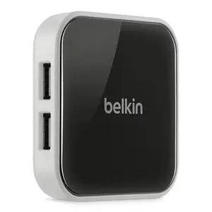 Belkin F4U020TT 4-Port USB 2.0 Powered Desktop Hub - Plug-and-Play Technology, 0.45 lbs, 480 Mbps, for Laptop/Netbook/Ultrabook, Office Use