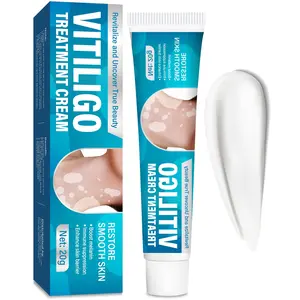 Vitiligo Treatment Cream – Natural Skin Support – Enhances Skin Barrier, Boosts Melanin, Smooths Complexion – With Saffron, Angelica, Ginger & Tribulus – Hormone-Free – 20g