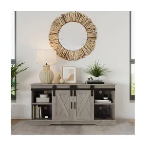 Lavish Home TV Stand 65" Entertainment Center w/ Media Console