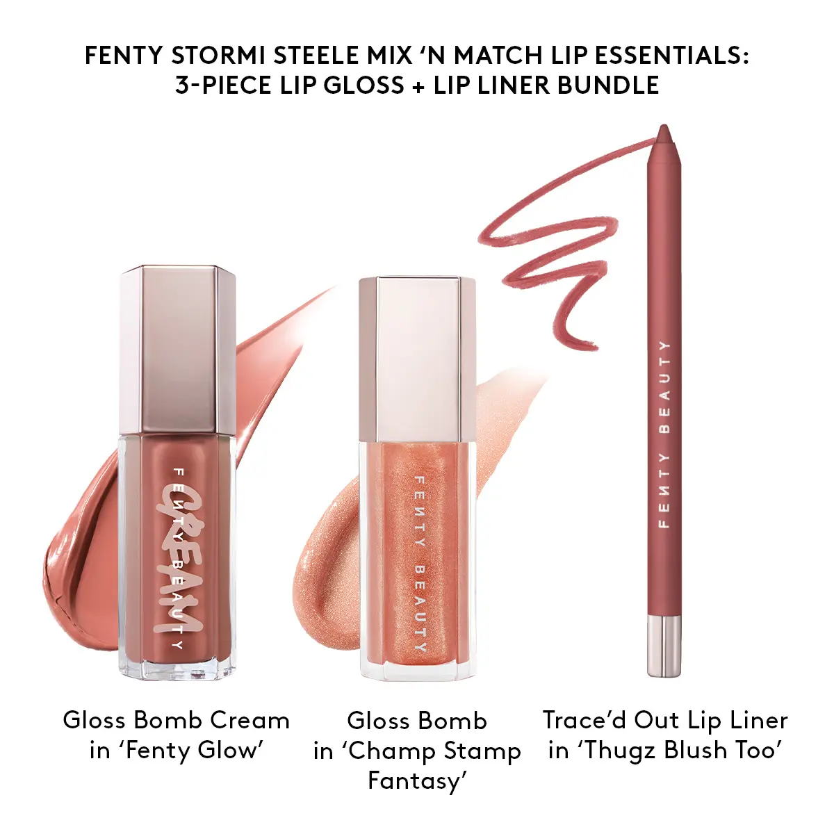 Thugz Blush Too, Fenty Glow + Champ Stamp Fantasy