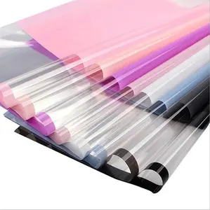 Waterproof Plastic Transparent Window Flower Wrapping Sheets (20 pcs Per Bag)