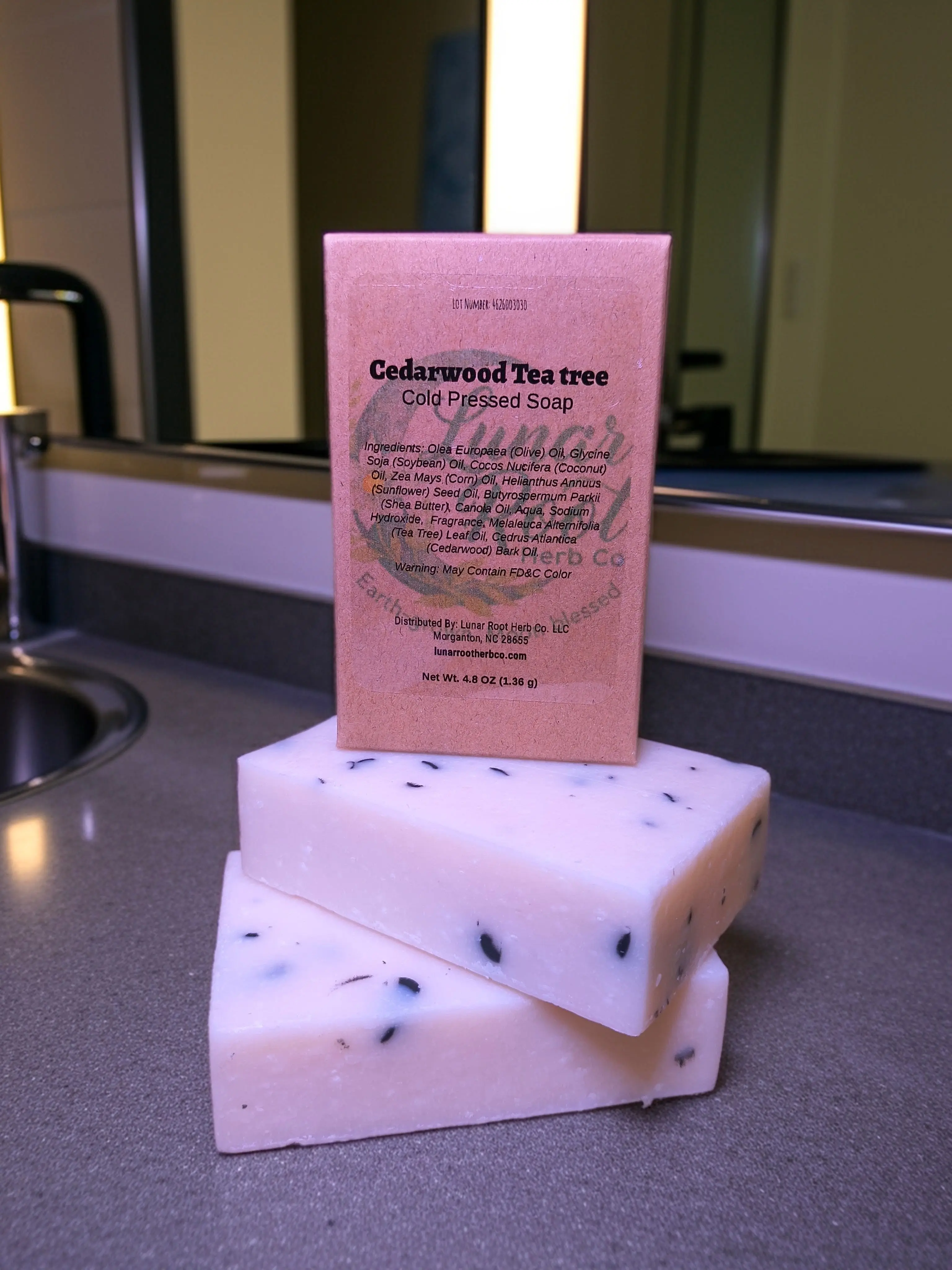 Cedarwood Tea Tree Cold-Pressed Soap