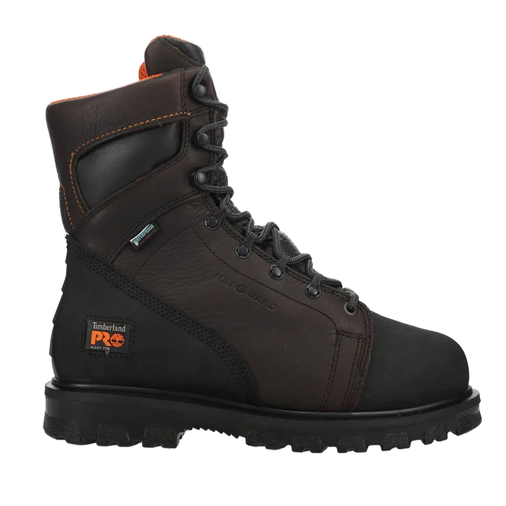 Timberland PRO Mens Rigmaster Met Guard 8 Inch Waterproof Alloy Toe  Work/Duty - Brown