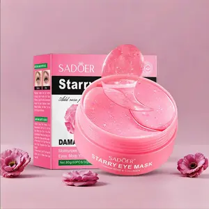 Rose Starry Eye Mask with Collagen, Moisturizing Eye Mask, Under Eye Patches, Eye Care Product for Women & Men, Suitable for All Skin Types