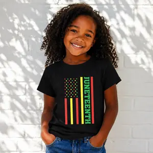 Juneteenth Shirt for Kids Boys Girls, Afro Boy Girl African American History Shirts 1865 Tee 2-10T