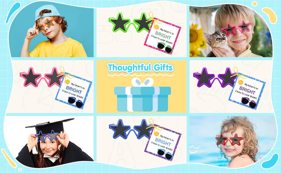 24/48Pcs Kids Graduation Party Sunglasses Preschool Student Class Present with Blessing Cards Kindergarten Graduation Favors for Graduation Party Ceremony Wedding Birthday End of The Year Class Gift Exchange Star 24/48Pcs Kids Graduation Party Sunglasses Preschool Student Class Present with Blessing Cards Kindergarten Graduation Favors for Graduation Party Ceremony Wedding Birthday End of The Year Class Gift Exchange Star