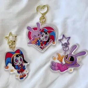 The Amazing Digital Circus Acrylic Keychain | Pomni, Jax, Funnybunny, Perfect for keys, bags, or as a gift