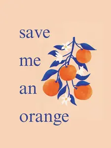 Save me an orange A Novel - (Paperback Edition)