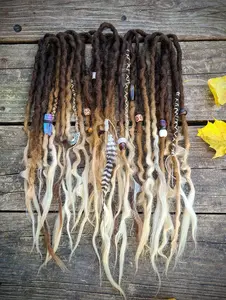 Medium Brown to Blonde Half Set of Wool Locs