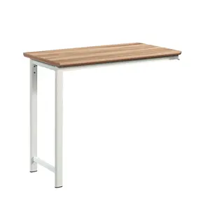 Bergen Circle Desk Return, Kiln Acacia finish