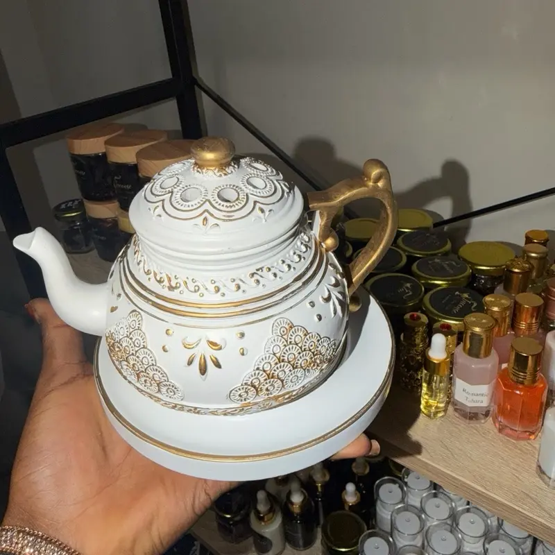 Modern Bakhoor Burner Stand | Elegant Oud Incense Holder | Luxury Home Fragrance