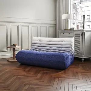 Adult large bean bag chair, 3-seater large bean bag chair sofa, fireplace chair lazy sofa chair, high-density comfortable foam, modern bean bag suitable for living room, bedroom, office togo  couch bean  bag  chair Velvet Three-Seater Sofa fireside  chair