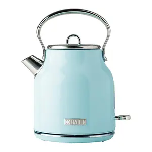 Haden Heritage 1.7 Liter Stainless Steel Body Retro Electric Kettle, Turquoise Haden Heritage 1.7 Liter Stainless Steel Body Retro Electric Kettle, Turquoise