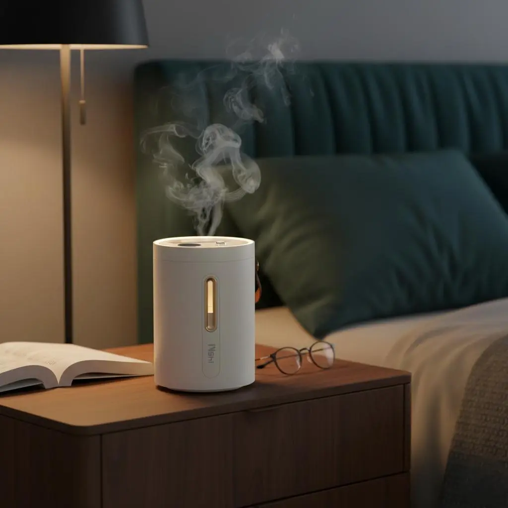 Classic AC-Powered Automatic Cool Mist Humidifier - 2.5L Top Fill Plastic Unit, 160 Model, 100-240V EU Plug, 26dB Silent, Adjustable, 25H Runtime, Auto Shut-Off, BPA-Free, Easy to Clean with Brush, Sleep Aid, Mini Portable for Bedroom Nursery, Kids Room