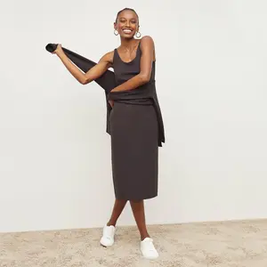 Elsa Dress - Light Scuba :: Haze