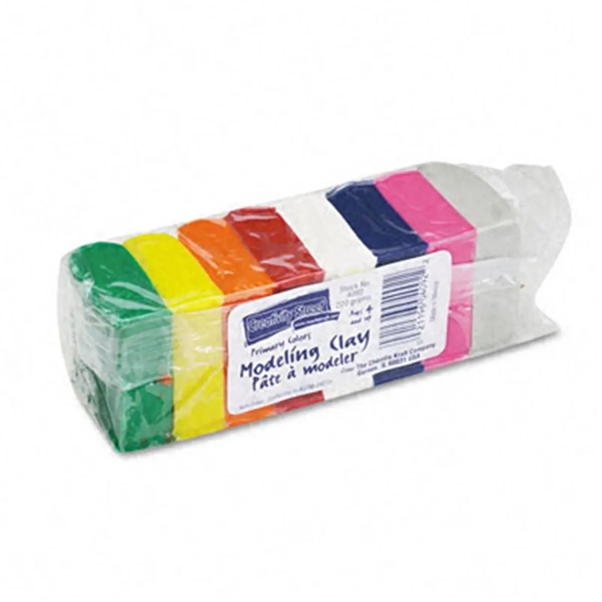 212 MAIN Chenille Kraft Easy Molding Clay Assortment - Beginner Craft Kit, DIY Material, Temporary Less Sticky Smoother Finer Clay, Ages 4+, Vegetable Dye, 27.5g Each, Bright Colors, 220g Total, Pottery & Ceramics Toy