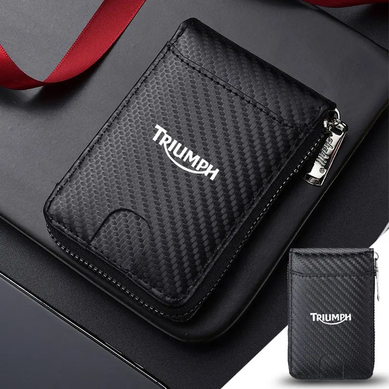Triumph Tiger 800 XR Xrx Xrt Xcx Xca Xc Tridents 660/900/1050/triple 675/1050 Mini Durable Wallet Credit Card Purse Photo Holder Card Slot Wallet