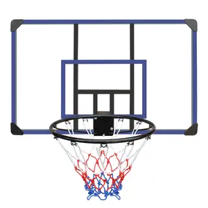 [Fahuac] Wall Mounted Basketball Hoop 45x29in - 18" Diameter Steel Rim, Reinforced Metal Bracket, Indoor Outdoor Use, Garage Backyard Poolside, Heavy Duty Basketball Backboard for Kids Adults.