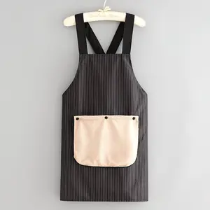 Apron with Pockets for Women and Men, aprons for cooking, apron with towel attached, waterproof apron, cross back design with towel, machine washable kitchen apron for cooking, grilling, painting, cleaning, gardening