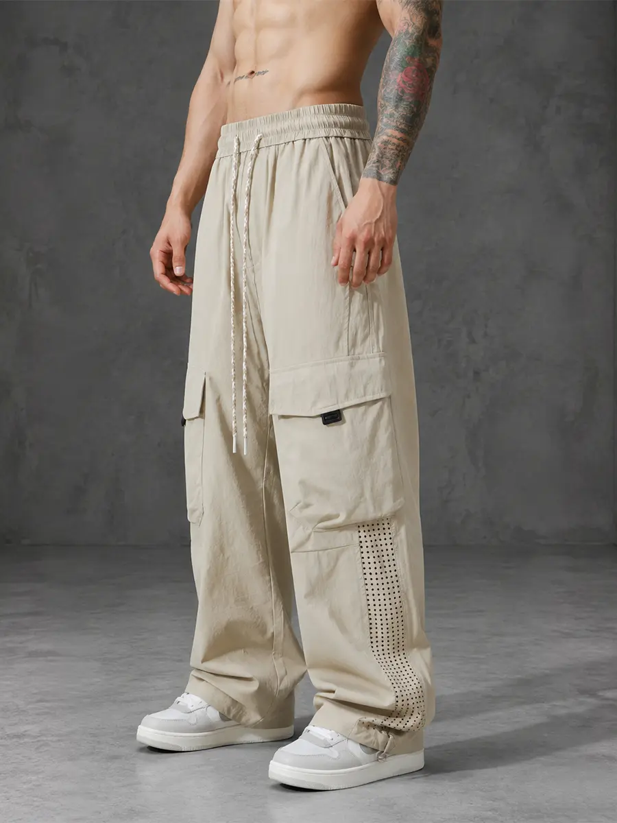Men’s Jogger Pants, Loose Fit Athletic Pants, Drawstring Elastic Waist Casual Sweatpants, Lightweight Training Pants for Men