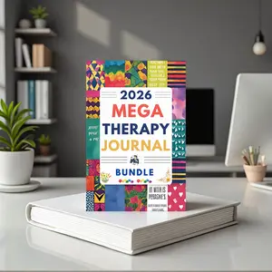 2026 Mega Therapy Journal Bundle, Mental Health & Self Care Guided Planner, Daily Reflection Digital Workbook for Anxiety Relief, Mindfulness Journal for Women & Men