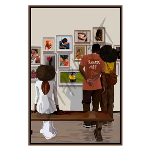 Smard Black Wall Art for Home & Office Museum Date II - Smard Black Wall Art Print/ Canvas for Home /Office Decor