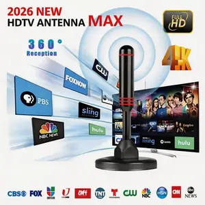 2026 Upgraded Indoor TV Antenna – Smart TV Digital Antenna for Local Channels – Long-Range Indoor HD TV Antenna Supporting 4K & 1080P