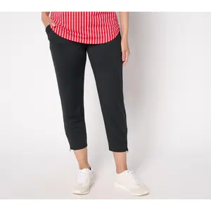 Denim & Co. Active Petite Cool to the Touch Jersey Crop Pant