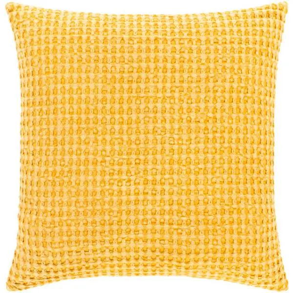 Waffle Accent Pillow, Saffron