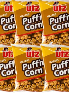 Utz Puff'n Corn Caramel 4oz Bags | NYC Bodega Snacks | Sweet Crunchy Caramel Corn Puffs | 3 Pack or 5 Pack – NY Snack Pantry
