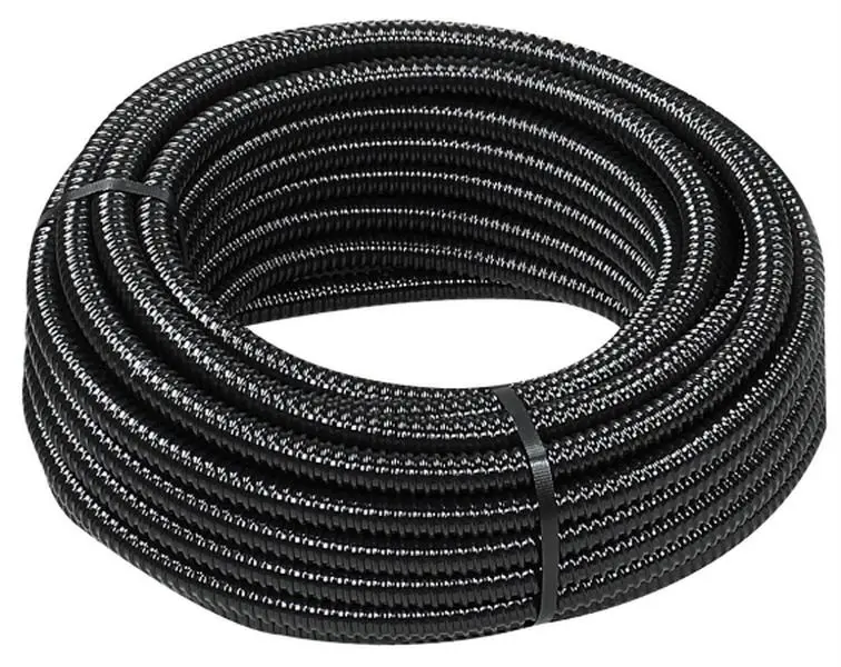 Danner .75in. X 100ft. Reinforced Black Corrugated Tubing 12403