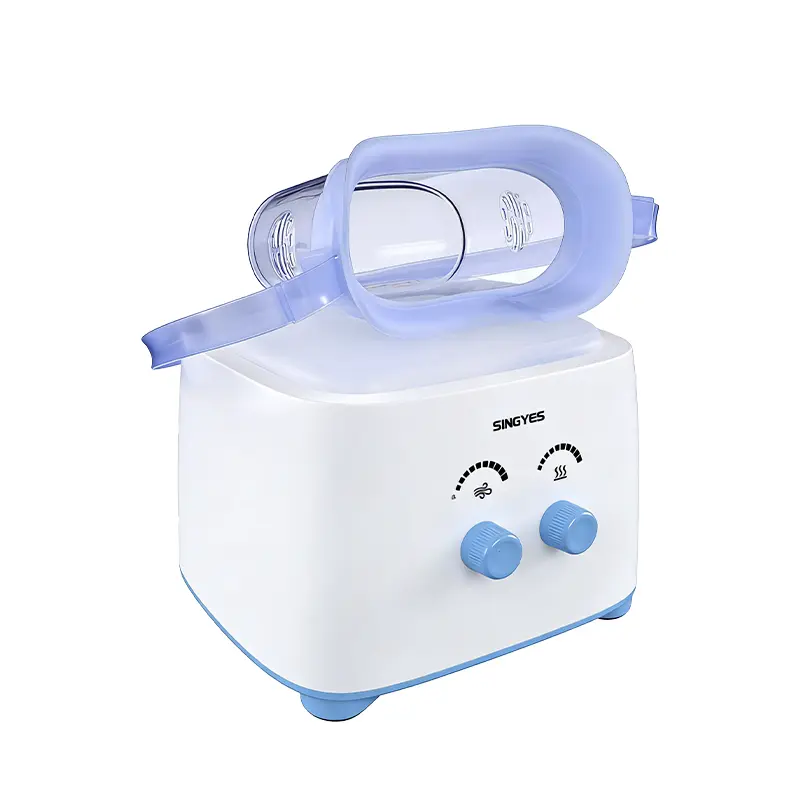 Facial Beauty Machine - Compact Eye Steamer with 2 Blue Knobs, Soothing Eyes Relaxation Facial Care Tool for Adults, Ideal Father's Day & Special Occasion Gift