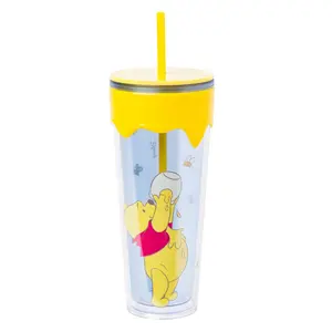 Disney Winnie The Pooh Eating Hunny 26-Ounce Carnival Cup With Lid and Straw Disney Winnie The Pooh Eating Hunny 26-Ounce Carnival Cup With Lid and Straw