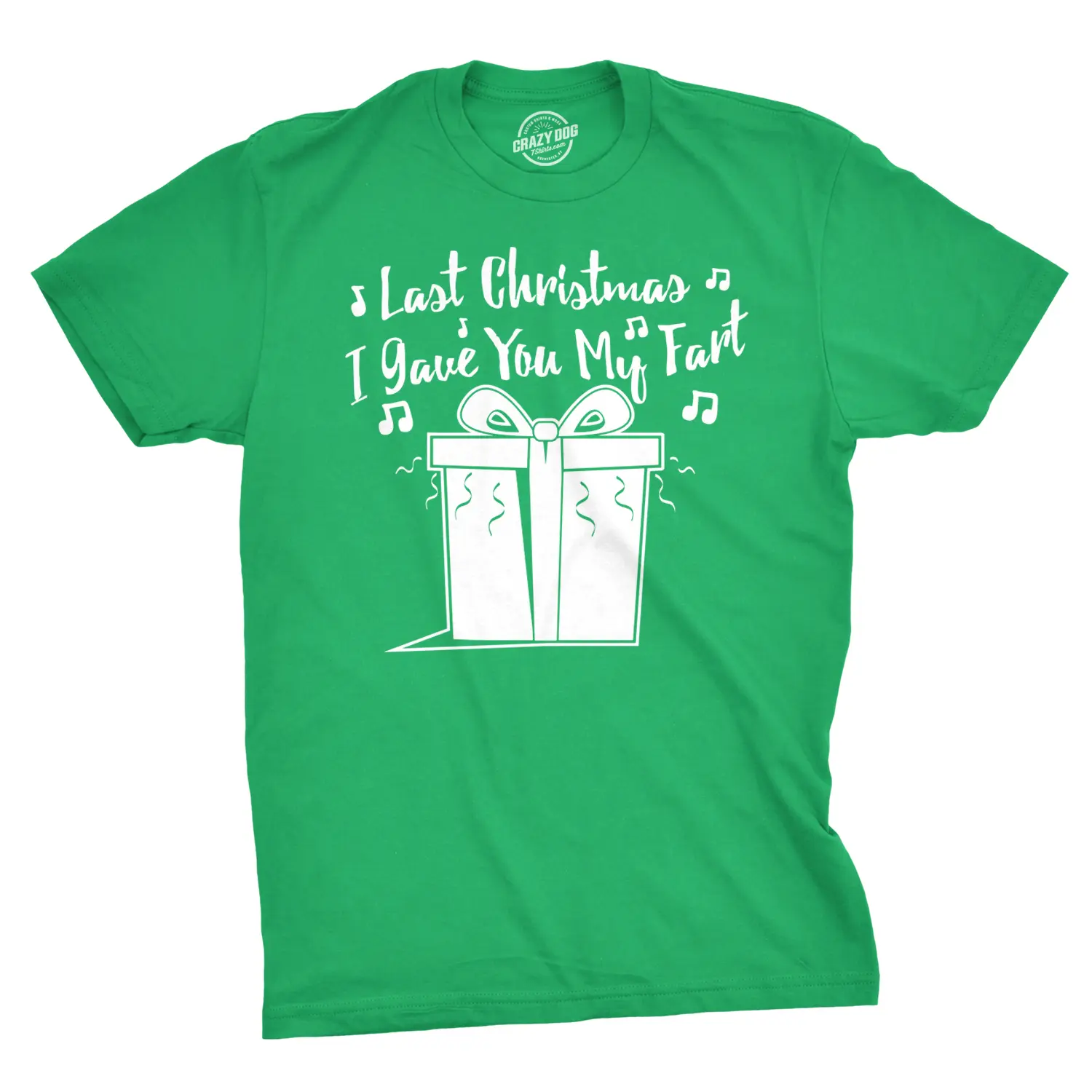 Mens Last Christmas I Gave You My Fart Funny Holiday Song T shirt Mens Funny T Shirts Cool Vintage Fashion T-Shirt Gift Classic Menswear Christmas Apparel for Men Funny Adult Humor Short Sleeve Novelty Tees for Green