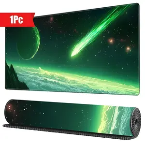 BHJLAXR Meteor Pattern Mouse Pad, Rectangle Gaming Mouse Pad, Non-slip Rubber Base Mousepad, Office Desk Keyboard Mouse Mat for Gaming, Office, Home