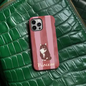 Custom Pet Photos Phone Case, Personalized Dog Cat Portrait Phone Case, Pet Memorial Gift