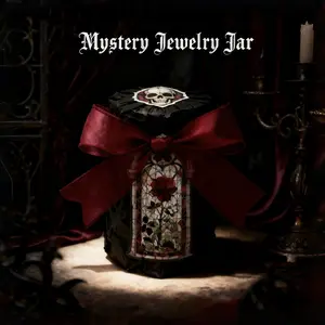 【Gift-Wrapped】Light Goth Witch Jewelry Jar – Unique Birthady Gift Costume Jewelry for Her, Perfect  Bestie Surprise ,Antique jewelry set