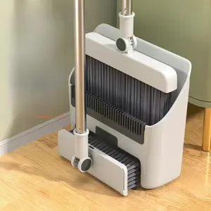 3 in 1 Home Cleaning Kit, 3 Counts/set Soft Bristle Broom & Dustpan & Brush Combo, Non-stick Hair Cleaning Brush for Home, Office, School, Dormitory