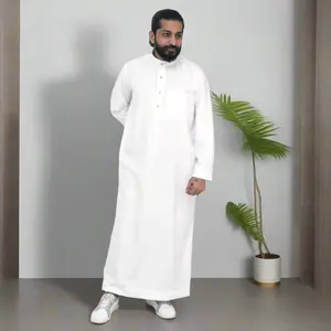 Classic Collar White Thobe